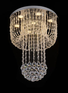 Simig di lusso moderno rotativo <span class=keywords><strong>doppio</strong></span> moderno soffitto lampadari di cristallo per la decorazione dell'hotel, progetto di ingegneria - Product Image 3