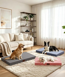 Orthopädisches Hundebett mit Eierkarton-Schaumstoff, kühlendem Oxford-Stoff, wasserdichtem TPU-Bezug, maschinenwaschbar, für große Hunde - Product Image 2