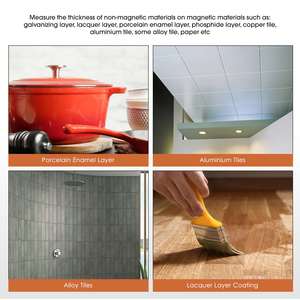 Digital Coating Thickness Meter F Type Eddy Current Probe Micro Coating Tester for Paint Enamel Plastic Paper - Product Image 6