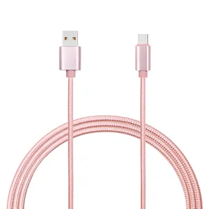 Free sample 1m usb cable nylon braided for mobile phone accessories micro usb cable fast charging cable