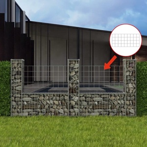 Mur galvanisé de panier de Gabion Boîte en pierre de mur de jardin de Gabion pour la maison - Product Image 6