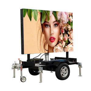Pantalla LED Grande a Todo Color para Exteriores, Letrero Móvil para Cine, Pantalla de Video Mural Montada en Remolque con <span class=keywords><strong>Ruedas</strong></span> para Publicidad - Product Image 2