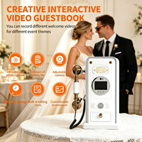 Livre d'or vidéo rétro et vintage, personnalisable avec vidéo et audio HD 1080P, enregistreur pour mariage, anniversaire et fête