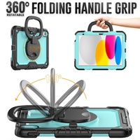 Casing Tablet dengan Dudukan Pegangan Yang Dapat Diputar Bawaan, dengan Slot Pena/untuk iPad 10, Air 5, Pro 11 ''2022, Penutup Bantalan Tahan Goncangan Mini 6