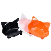 Прочная цветная Милая кошачьи ушки, стильная меламиновая миска для кормления собак из АБС-пластика