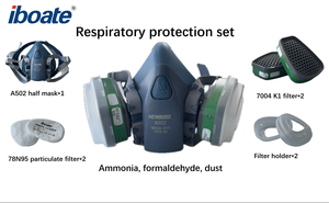 Ammonia Formaldehyde Dust <strong>Respirator</strong> Anti Gas Mask Half Face Chemical Industrial <strong>Respirator</strong> Half Face Mask Set - Product Image 2
