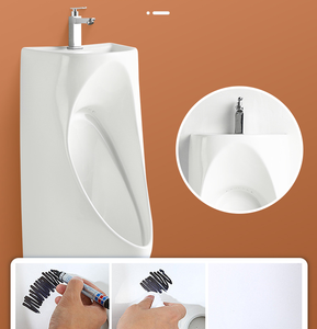 Orinatoio Moderno Semplice di Alta Qualità, Multifunzionale in Ceramica, a Parete con Scarico a Gravità e Pulizia Automatica - Product Image 4