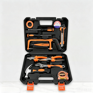 General Repair Tool <b>Set</b> With Screwdrivers <b>Pliers</b> Hammer Tape Measure Level Hex Wrenches Adjustable Wrench Hard Case - Product Image 2
