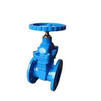 Vanne à opercule manuelle Vale à tige non relevable en fonte ductile avec siège résilient F4 BS5163 DIN3352