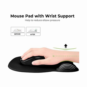 Alfombrilla de ratón para reposamuñecas de gel ultrasuave con diseño personalizado Base de PU antideslizante para aliviar el dolor de muñeca Uso en la oficina - Product Image 4