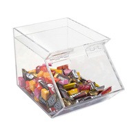 Étagère de rangement multifonctionnelle moderne personnalisée pour en-cas en vrac, anti-poussière, pour noix, fruits secs, céréales, boîte de rangement en acrylique, distributeur de bonbons