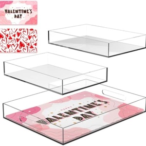 Factory Manufacture High Quality Custom Clear UV Printing Acrylic Lash Tray With Insert - Product Image 3