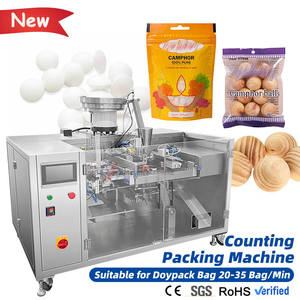 Máquina automática de conteo y envasado para bolsas preformadas con vibrador alimentador para bolas antipolillas y pellets de <span class=keywords><strong>alcanfor</strong></span> - Product Image 1