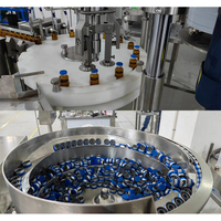 Automatique aseptique visqueux sirop Oral liquide savon détergent petite bouteille pompe péristaltique remplissage bouchage scellage machines