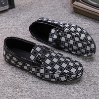 Chaussures habillées décontractées pour hommes en daim et cuir PU de luxe avec logo personnalisé, style rétro, imperméables pour l'hiver, à enfiler
