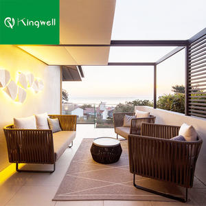 Usine directe <span class=keywords><strong>de</strong></span> meubles <span class=keywords><strong>de</strong></span> patio extérieur <span class=keywords><strong>de</strong></span> haute qualité en <span class=keywords><strong>aluminium</strong></span> corde armure 5 <span class=keywords><strong>places</strong></span> <span class=keywords><strong>jardin</strong></span> canapé ensemble <span class=keywords><strong>salon</strong></span> - Product Image 5