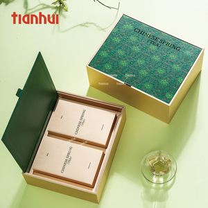 Tianhui Empty <strong>Paper</strong> <strong>Box</strong> Manufacturer <strong>Small</strong> Gold Folding <strong>Paper</strong> <strong>Box</strong> Suitable for Loose Tea Packaging - Product Image 3