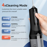 Abnehmbarer Kabelloser Mundduschen-Irrigator mit 4 Modi, 260ml Wassertank, Tragbarer OEM ODM Wasserflosser, Kabelloser Jet-Irrigator