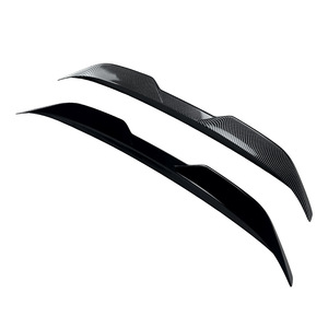 Bmw Rear Trunk Spoiler Ducktail Piano Black Carbon Fiber Texture Abs For 2 Series G42 M2 G87 2022+ - Product Image 5