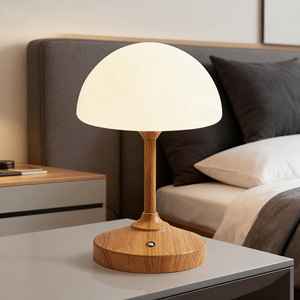 โคมไฟระย้าไม้สไตล์มิดเซ็นจูรี่ แสงสีขาวเย็น โคมไฟข้างเตียง LED IP44 - Product Image 2