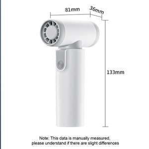 Ventilador Turbo Mini Jet, Turboventilador Violento, Recargable por USB, Motor sin Escobillas de 160000 RPM, Ventilador de Conducto de Alta Velocidad de 52m/s - Product Image 6