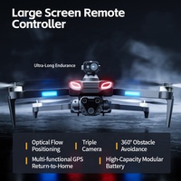 Drone télécommandé 4DRC M7 avec écran LCD, caméra HD 480P, évitement d'obstacles, FPV WiFi, hélicoptère RC pliable pour débutants