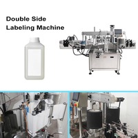 Ligne de production HZPK automatique à 8 têtes avec pompe à engrenages pour le remplissage et l'étiquetage de détergents, eaux, liquides, pâtes, bouteilles en verre et en plastique