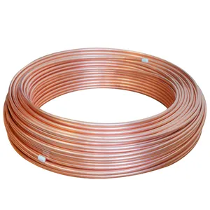 Bobina de cobre para ar condicionado, tubos de cobre c1100 c12200 1/4 ''3/8'' 1/2 ''15 metros/bobina de cobre