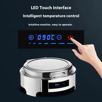 Chauffe-Plats Électrique Professionnel pour Buffet d'Hôtel en Acier Inoxydable avec Chaîne Chauffante, Affichage Numérique et Écran Tactile – Équipement de Maintien au Chaud Haute Performance