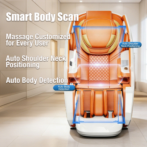 Poltrona Massaggiante Reclinabile con Airbag Completi, Musica Bluetooth <span class=keywords><strong>e</strong></span> Audio HIFI, Altamente Raccomandata per Rilassare <span class=keywords><strong>Corpo</strong></span> <span class=keywords><strong>e</strong></span> <span class=keywords><strong>Mente</strong></span> - Product Image 3