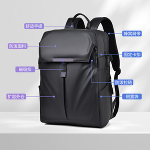 กระเป๋าเป้สะพายหลังคอมพิวเตอร์สำหรับผู้ชาย 56-75L กระเป๋าเดินทางอเนกประสงค์กันน้ำสำหรับการเดินทางเพื่อธุรกิจเพื่อการพักผ่อน - Product Image 2