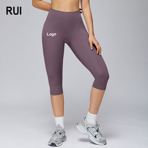 RUIQUWIN vente en gros de leggings de yoga taille haute pour femmes pantalons de sport amincissants à séchage rapide haute élasticité pour la course à pied - Product Image 1