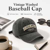 Gorra de Béisbol Personalizada con Logotipo en Relieve 3D, Bordado Deportivo, Ajustable, Suave, Sin Estructura, de 6 Paneles, Lavada y Desgastada, de Sarga