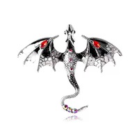 Nouvelle Broche en Émail Dragon, Badges Dragon Fantaisie Dégradé, Broches Mythiques Personnalisables, Épingles Métalliques, Vente en Gros