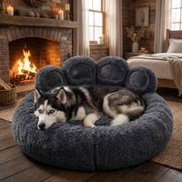 Coussin pour chat en peluche d'hiver Bear's Paw, moderne, moelleux, auto-chauffant, pour extérieur, pour chien et chat