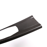 Couverture décorative du panneau multimédia de la console centrale en fibre de carbone véritable pour BMW Série 3 4 F30 F33 F34 F36 Accessoires intérieurs de voiture