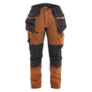 BLAKLADER - 717011494099D20 Pantalones artesanos para mujer en 2 vías elásticos Rust/Black-PANTALÓN DE TRABAJO EAN 7330509952047 - Product Image 1