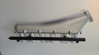 Collecteur d'admission en aluminium CNC haute performance avec bride de boîtier de papillon de 82 mm et kit rail de carburant pour Volvo S80 XC90 B6284 B6294 T6