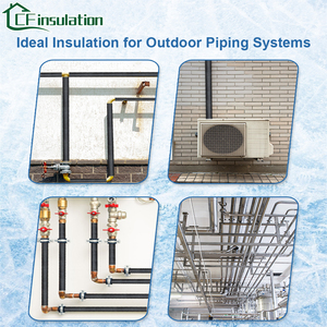 Cf cách nhiệt ruba mật độ cao gần tế bào NBR cách nhiệt ống cao su bền bọt cuộn cho điều hòa không khí Ống - Product Image 2