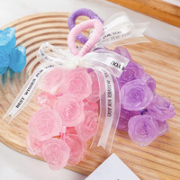 Coffret Cadeau Luxe Rose Entière Guirlande Lumineuse Parfum Fruité Savon Solide Savon pour les Mains Éclaircissant Anti-Acné Anti-Taches