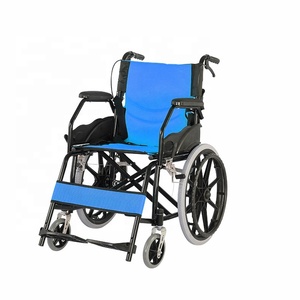 Coche de silla de ruedas de viaje ligero moderno, silla de ruedas plegable manual para personas mayores - Product Image 5