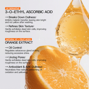 KORMESIC - Limpiador Facial Suave con Vitamina C, 100 g, Blanqueador, Hidratante, Control de Grasa, Marca Privada, Venta al por Mayor - Product Image 4