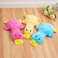Jouet pour animaux de compagnie en silicone écologique, best-seller, en forme de canard, avec couineur, pour mâcher et jouer en intérieur, pour chiens et chats, balle intelligente pour chat