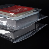 Sacs d'emballage transparents personnalisables avec logo, recyclables, marque YW YW-01, auto-scellants, à fermeture éclair, aspect givré PE, pour vêtements