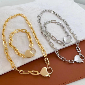 Accesorios de Joyería DIY: Dijes de Candado de Corazón Minimalistas de Lujo, Chapados en Oro de 18K, de Latón, Resistentes al Deslustre - Product Image 2