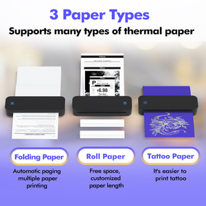 <span class=keywords><strong>Imprimante</strong></span> thermique portable A4 pour <span class=keywords><strong>l</strong></span>'impression de tatouages et de documents - Product Image 2