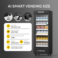 Distributeur automatique intelligent 570L avec vision IA, kiosque libre-service à porte ouverte pour bureau, salle de sport, hall d'hôtel, campus, boutique de snacks et boissons 24h/24