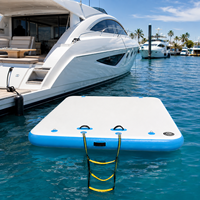 Grand ponton flottant gonflable à haute capacité de charge pour les bateaux de loisirs en groupe