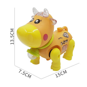 Juguete Musical Eléctrico de Vaca Deng Mei de 13.5 cm con Luz y Efectos de Sonido para Niños de 4 a 6 Años, Juguete Educativo de Plástico - Product Image 1