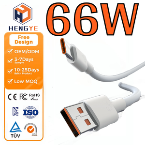 Câble <span class=keywords><strong>USB</strong></span> A vers Type C pour téléphone portable, 66W 6A, cuivre pur, <span class=keywords><strong>1M</strong></span>, PVC blanc, OEM ODM, vente en gros d'usine, charge rapide, transmission de données - Product Image 1